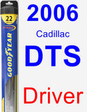 Driver Wiper Blade for 2006 Cadillac DTS - Hybrid