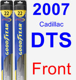 Front Wiper Blade Pack for 2007 Cadillac DTS - Hybrid