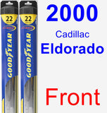 Front Wiper Blade Pack for 2000 Cadillac Eldorado - Hybrid