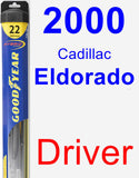 Driver Wiper Blade for 2000 Cadillac Eldorado - Hybrid
