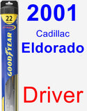 Driver Wiper Blade for 2001 Cadillac Eldorado - Hybrid