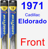 Front Wiper Blade Pack for 1971 Cadillac Eldorado - Hybrid