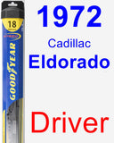 Driver Wiper Blade for 1972 Cadillac Eldorado - Hybrid