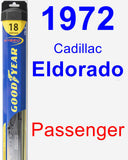 Passenger Wiper Blade for 1972 Cadillac Eldorado - Hybrid