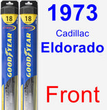Front Wiper Blade Pack for 1973 Cadillac Eldorado - Hybrid