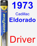 Driver Wiper Blade for 1973 Cadillac Eldorado - Hybrid
