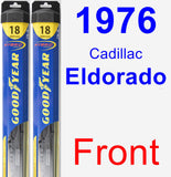 Front Wiper Blade Pack for 1976 Cadillac Eldorado - Hybrid