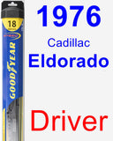 Driver Wiper Blade for 1976 Cadillac Eldorado - Hybrid