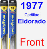 Front Wiper Blade Pack for 1977 Cadillac Eldorado - Hybrid