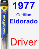 Driver Wiper Blade for 1977 Cadillac Eldorado - Hybrid