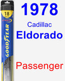 Passenger Wiper Blade for 1978 Cadillac Eldorado - Hybrid