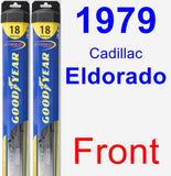 Front Wiper Blade Pack for 1979 Cadillac Eldorado - Hybrid