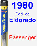 Passenger Wiper Blade for 1980 Cadillac Eldorado - Hybrid