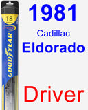 Driver Wiper Blade for 1981 Cadillac Eldorado - Hybrid