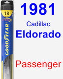 Passenger Wiper Blade for 1981 Cadillac Eldorado - Hybrid