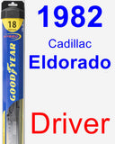 Driver Wiper Blade for 1982 Cadillac Eldorado - Hybrid