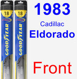 Front Wiper Blade Pack for 1983 Cadillac Eldorado - Hybrid