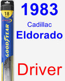 Driver Wiper Blade for 1983 Cadillac Eldorado - Hybrid