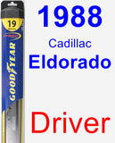 Driver Wiper Blade for 1988 Cadillac Eldorado - Hybrid