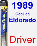 Driver Wiper Blade for 1989 Cadillac Eldorado - Hybrid