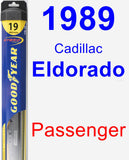 Passenger Wiper Blade for 1989 Cadillac Eldorado - Hybrid