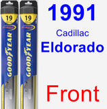 Front Wiper Blade Pack for 1991 Cadillac Eldorado - Hybrid
