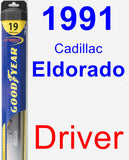 Driver Wiper Blade for 1991 Cadillac Eldorado - Hybrid