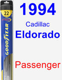 Passenger Wiper Blade for 1994 Cadillac Eldorado - Hybrid