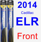 Front Wiper Blade Pack for 2014 Cadillac ELR - Hybrid