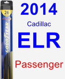 Passenger Wiper Blade for 2014 Cadillac ELR - Hybrid