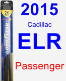 Passenger Wiper Blade for 2015 Cadillac ELR - Hybrid