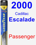 Passenger Wiper Blade for 2000 Cadillac Escalade - Hybrid