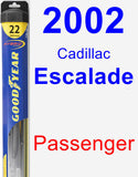 Passenger Wiper Blade for 2002 Cadillac Escalade - Hybrid