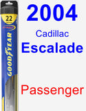 Passenger Wiper Blade for 2004 Cadillac Escalade - Hybrid