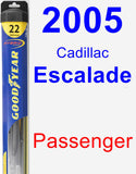 Passenger Wiper Blade for 2005 Cadillac Escalade - Hybrid