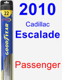Passenger Wiper Blade for 2010 Cadillac Escalade - Hybrid