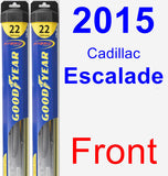 Front Wiper Blade Pack for 2015 Cadillac Escalade - Hybrid