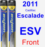 Front Wiper Blade Pack for 2011 Cadillac Escalade ESV - Hybrid