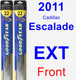 Front Wiper Blade Pack for 2011 Cadillac Escalade EXT - Hybrid