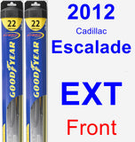 Front Wiper Blade Pack for 2012 Cadillac Escalade EXT - Hybrid