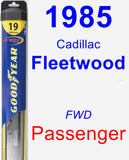 Passenger Wiper Blade for 1985 Cadillac Fleetwood - Hybrid