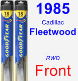 Front Wiper Blade Pack for 1985 Cadillac Fleetwood - Hybrid