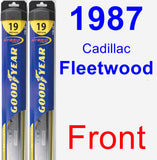 Front Wiper Blade Pack for 1987 Cadillac Fleetwood - Hybrid