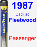 Passenger Wiper Blade for 1987 Cadillac Fleetwood - Hybrid
