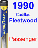 Passenger Wiper Blade for 1990 Cadillac Fleetwood - Hybrid