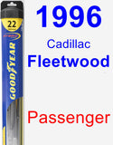 Passenger Wiper Blade for 1996 Cadillac Fleetwood - Hybrid