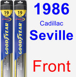 Front Wiper Blade Pack for 1986 Cadillac Seville - Hybrid