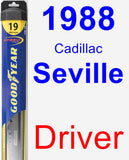 Driver Wiper Blade for 1988 Cadillac Seville - Hybrid