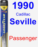 Passenger Wiper Blade for 1990 Cadillac Seville - Hybrid