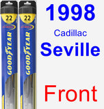 Front Wiper Blade Pack for 1998 Cadillac Seville - Hybrid